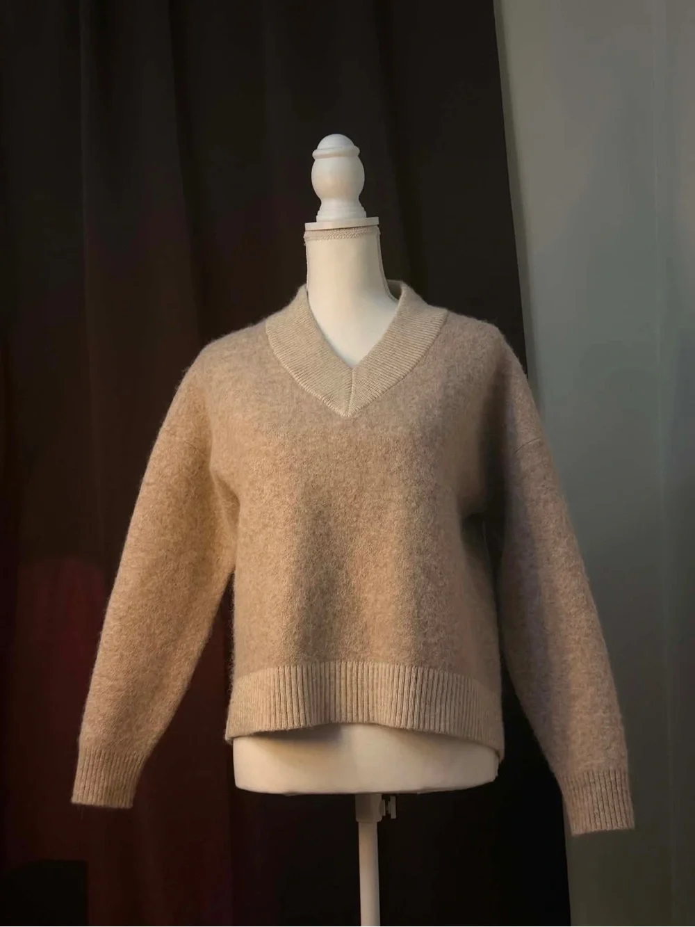 lululemon athletica Beige V-Neck Sweater